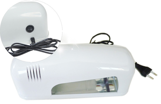 Fashion White Professional Nail Gel UV Lamp 9 Watt For Curing Nails