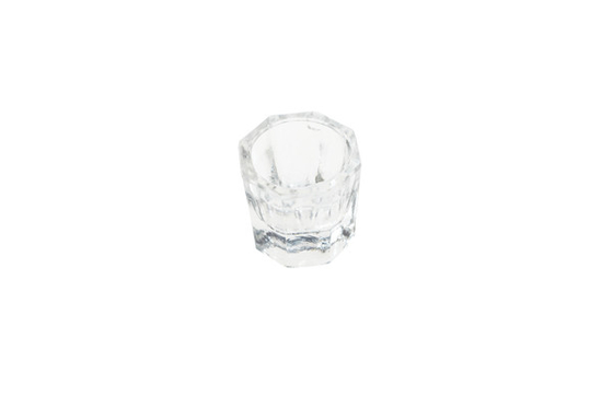 Beauty Nail Art Crystal Cup Acrylic Liquid Container , Nail Glass Cup