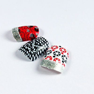 Sliver safe fake nails / natural looking elegant fake nails For Kids