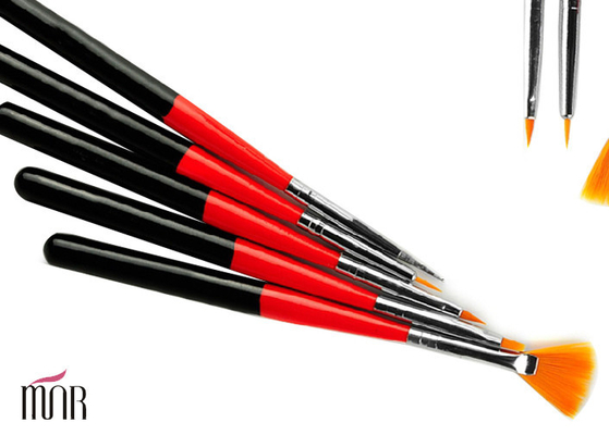 Emily Short Nylon Hair Nail Art Brushes And Tools With Wooden Handle