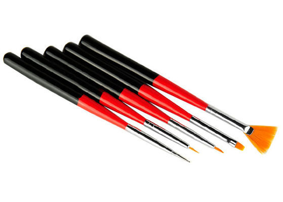 Emily Short Nylon Hair Nail Art Brushes And Tools With Wooden Handle